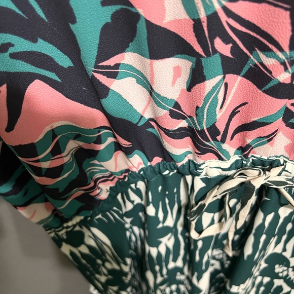 Eloquii Pink and Green Abstract Maxi Dress Lot 4 - Picture 2 of 3